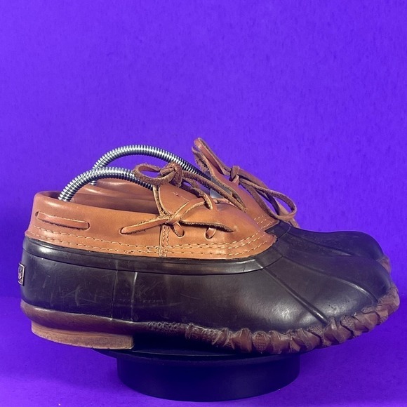 Cabelas Men's Brown Steel Shank Low Duck Boots‎ Shoe Size 8 - Picture 1 of 9